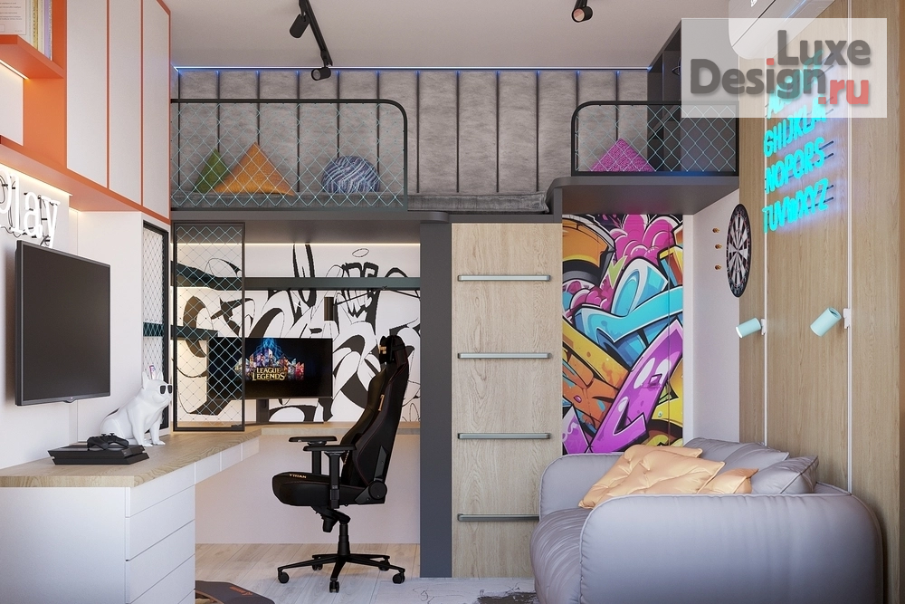 Дизайн интерьера детской "Дизайн детской ЖК "Ландау"" (фото 6)