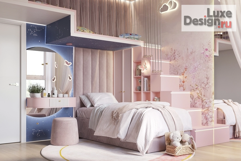 Дизайн интерьера детской "Дизайн детской ЖК "Ландау"" (фото 1)