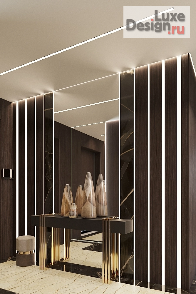 Дизайн интерьера прихожей "Интерьер прихожей ЖК "Нагорный"" (фото 1)