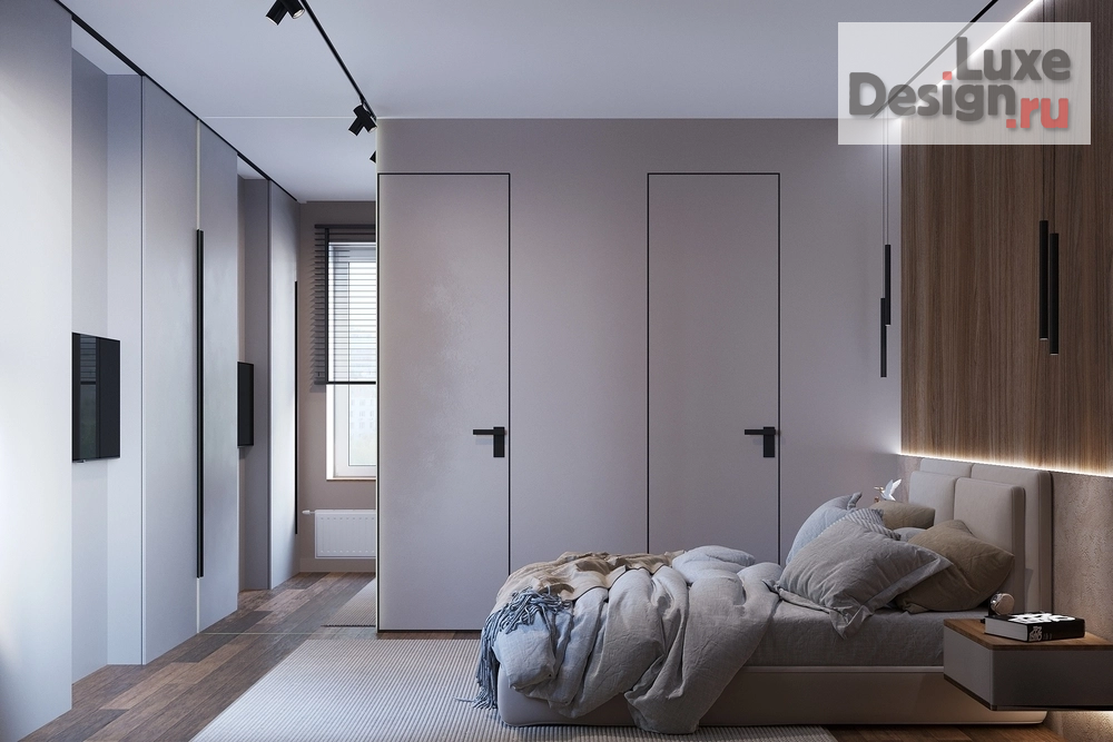 Дизайн интерьера спальни "Спальня в квартире ЖК "Депо" г.Екатеринбург" (фото 3)