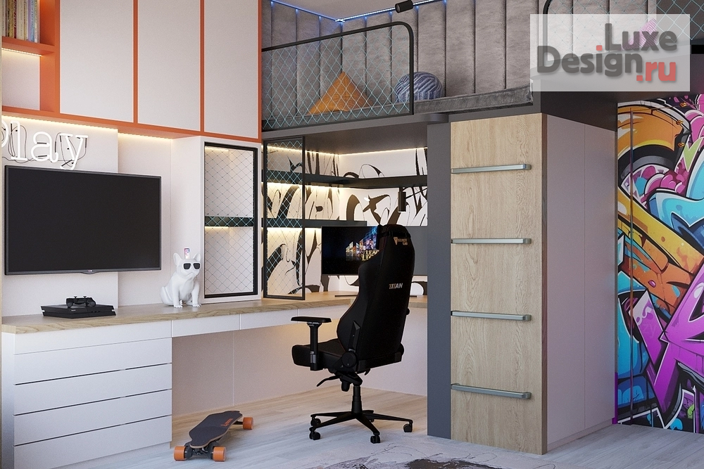 Дизайн интерьера детской "Дизайн детской ЖК "Ландау"" (фото 7)