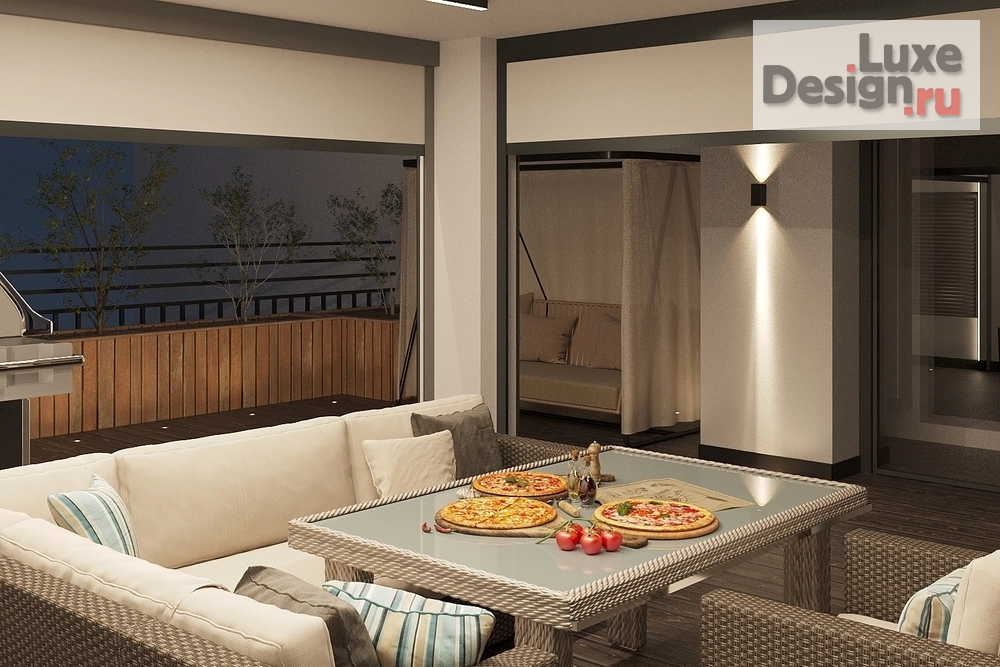 Дизайн интерьера квартиры "Дизайн интерьера террасы в квартире ЖК "Квартал на Некрасова"" (фото 3)