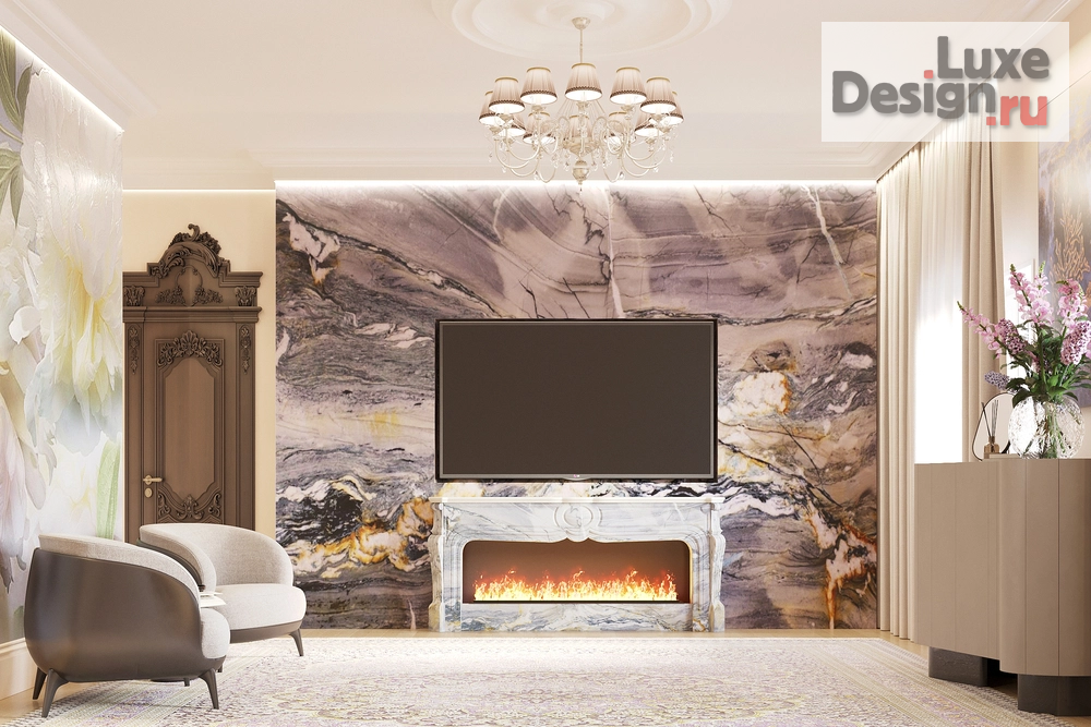 Дизайн интерьера спальни "Дизайн интерьера спальни в загородном доме г.Реж" (фото 6)