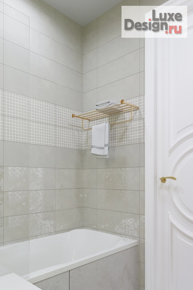 Дизайн интерьера ванной "Дизайн интерьера ванной в квартире ЖК "Квартал на Некрасова" г. Екатеринбург" (фото 5)
