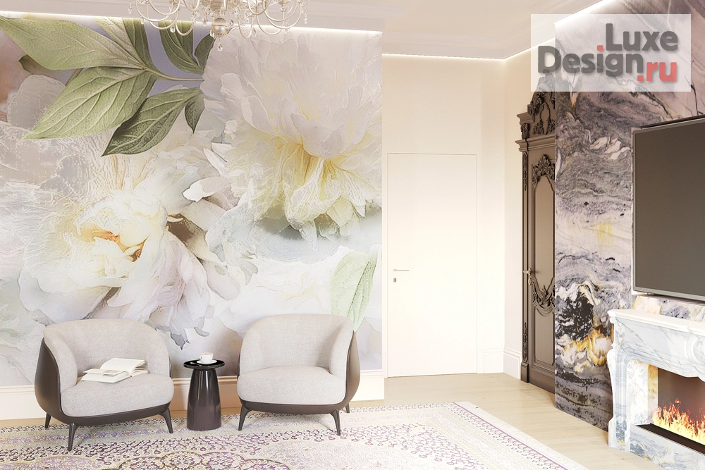 Дизайн интерьера спальни "Дизайн интерьера спальни в загородном доме г.Реж" (фото 2)