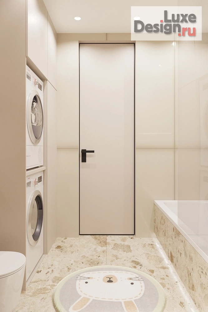 Дизайн интерьера ванной "Детская ванная в квартире ЖК "Депо" г. Екатеринбург" (фото 4)