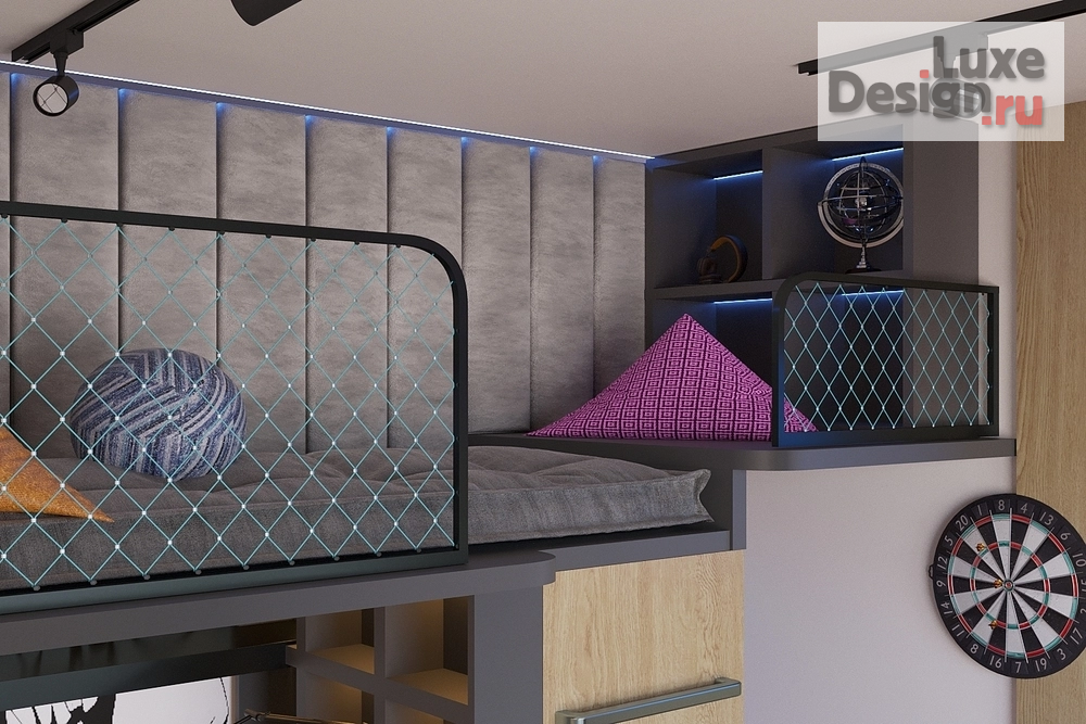 Дизайн интерьера детской "Дизайн детской ЖК "Ландау"" (фото 9)