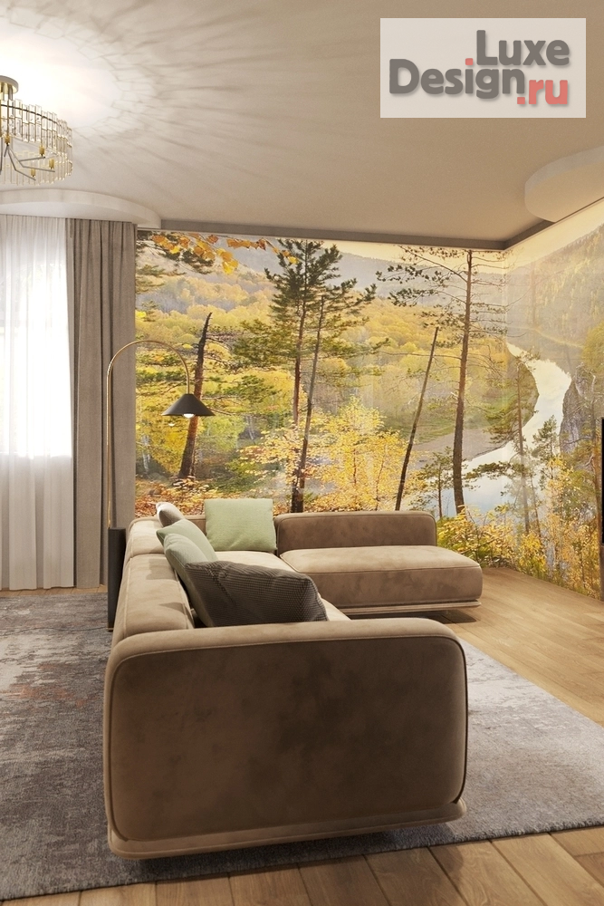 Дизайн интерьера гостиной "Дизайн гостиной г. Среднеуральск" (фото 3)