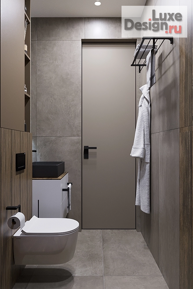 дизайн интерьера санузла "Сан узел в квартире ЖК "Депо" г. Екатеринбург" (фото 2)