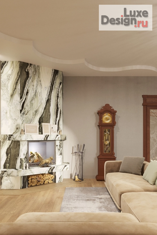 Дизайн интерьера гостиной "Дизайн гостиной г. Среднеуральск" (фото 4)