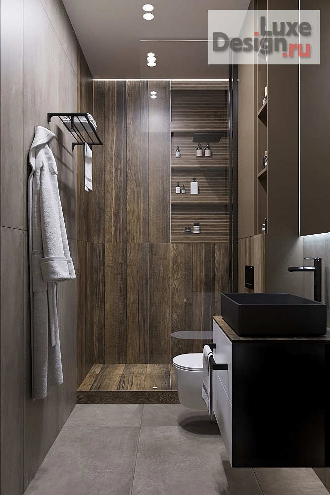 дизайн интерьера санузла "Сан узел в квартире ЖК "Депо" г. Екатеринбург" (фото 3)
