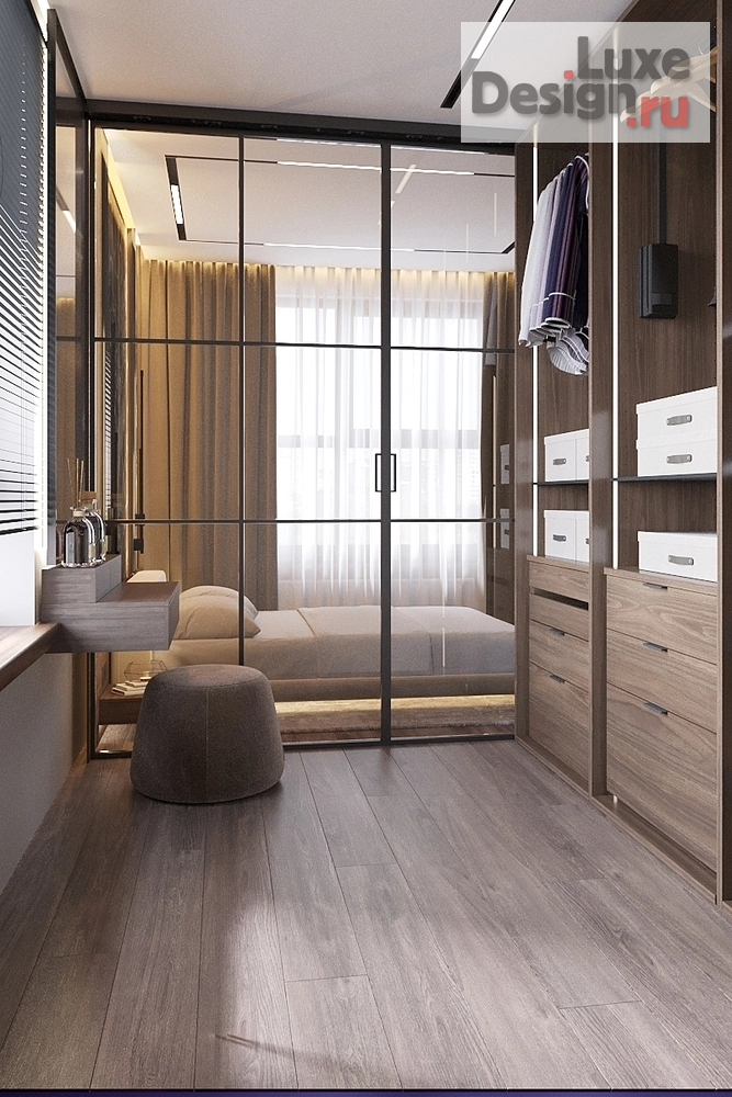 Дизайн интерьера спальни "Дизайн интерьера спальни  ЖК "Нагорный" (фото 4)