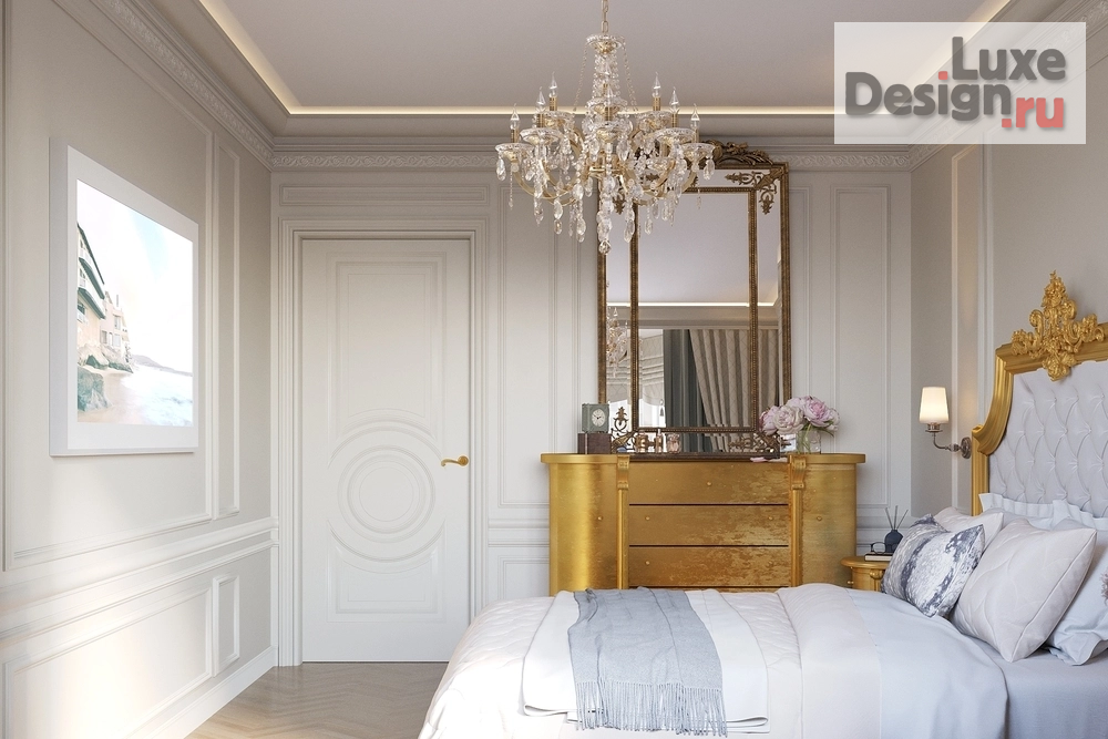 Дизайн интерьера спальни "Дизайн интерьера спальной в квартире ЖК "Квартал на Некрасова""" (фото 5)