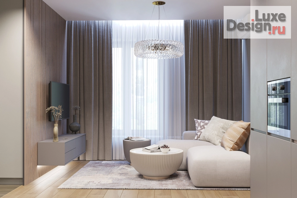 Дизайн интерьера кухни "Кухня-гостинная в квартире ЖК "Депо" г. Екатеринбург" (фото 5)