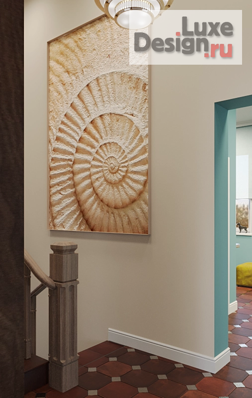 Дизайн интерьера частного дома "Холл с лестницей в г. Реж" (фото 6)