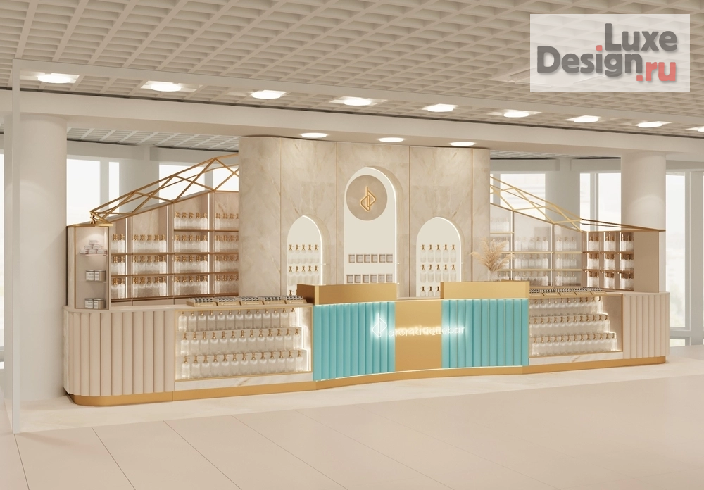 Дизайн интерьера бутика " Дизайн парфюмерного остров - бутика г. Екатеринбург" (фото 1)