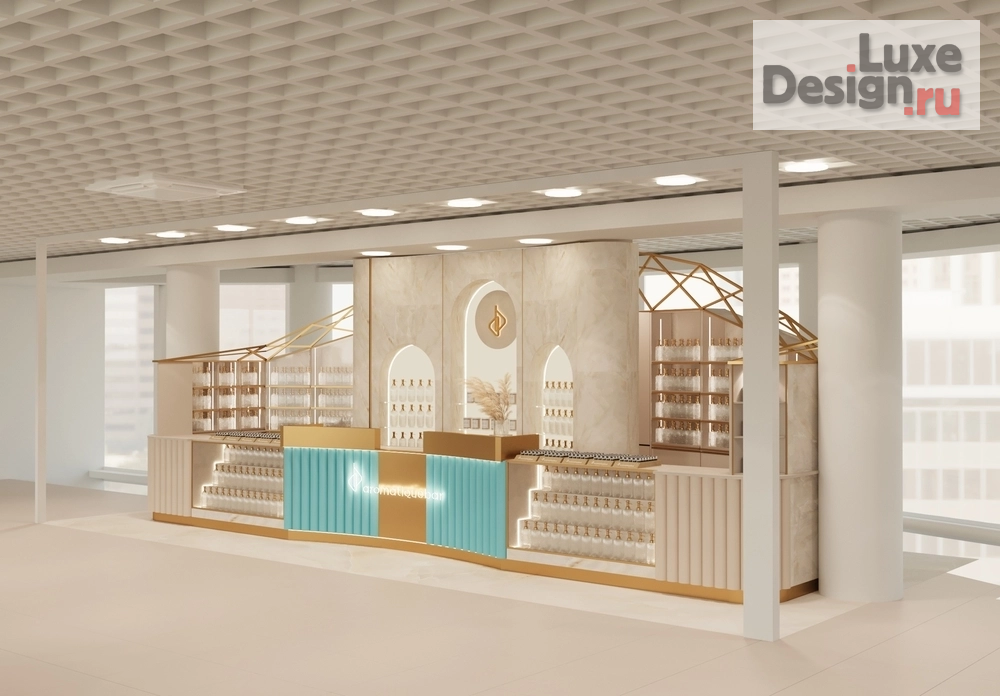 Дизайн интерьера бутика " Дизайн парфюмерного остров - бутика г. Екатеринбург" (фото 2)