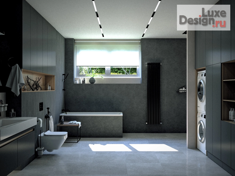 Дизайн интерьера ванной "Ванная комната в загородном доме г.Реж" (фото 2)