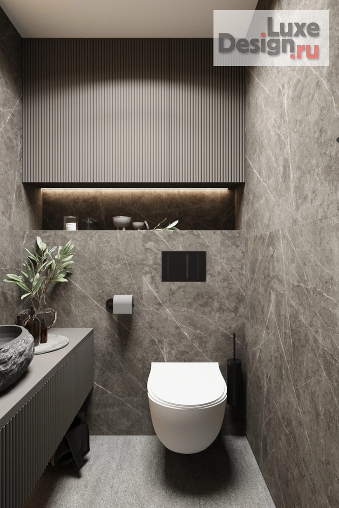 дизайн интерьера санузла "Дизайн интерьера санузла и душевой в доме г. Сысерть" (фото 4)