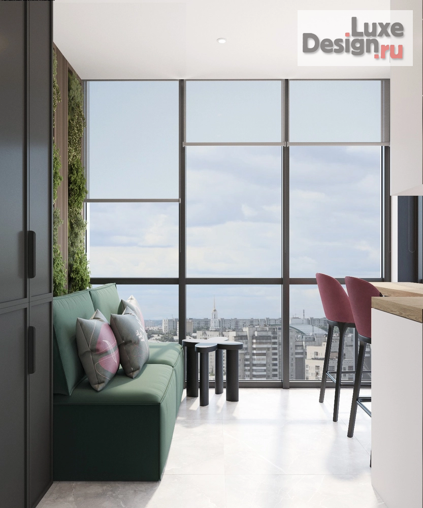 Дизайн интерьера лоджии "Дизайн интерьера балкона в квартире ЖК "Аллегро"" (фото 4)