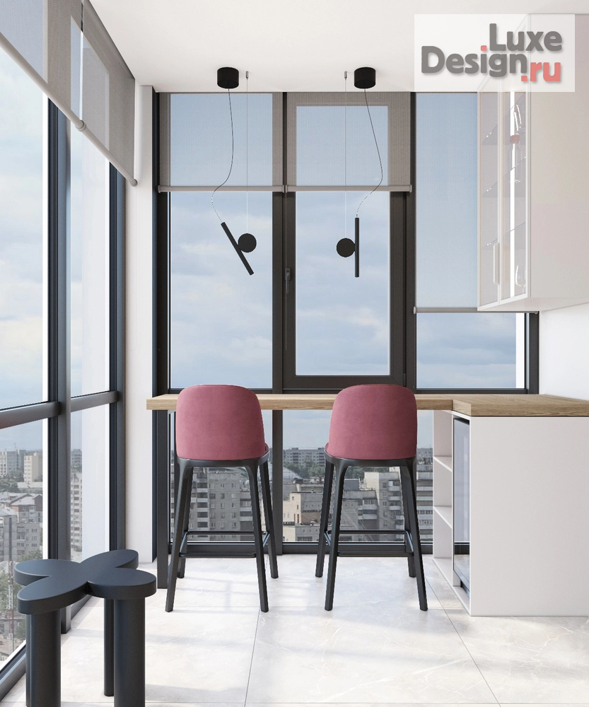 Дизайн интерьера лоджии "Дизайн интерьера балкона в квартире ЖК "Аллегро"" (фото 2)