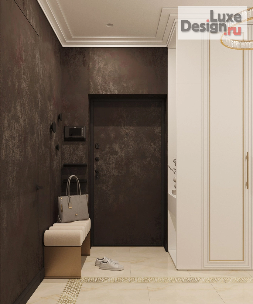 Дизайн интерьера прихожей "Дизайн интерьера прихожей  в квартире ЖК "Аллегро" г. Екатеринбург" (фото 5)