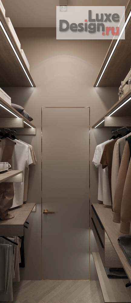 Дизайн интерьера спальни "Мастер спальня и гардероб в ЖК "Олимпика" г. Екатеринбург" (фото 13)
