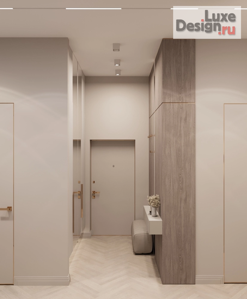 Дизайн интерьера прихожей "Прихожая-холл в квартире ЖК "Олимпика" г. Екатеринбург" (фото 3)