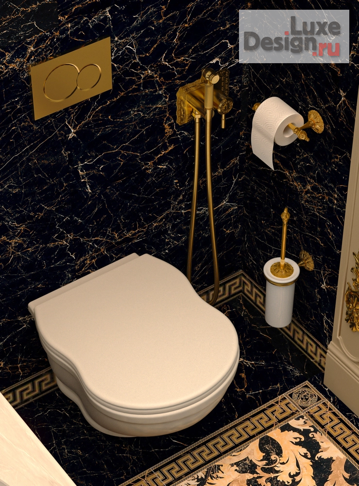 дизайн интерьера санузла "Гостевой сан узел в загородном доме г.Реж" (фото 2)