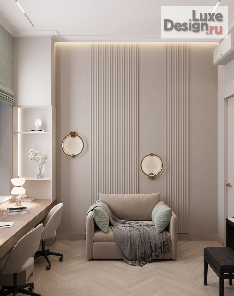 Дизайн интерьера квартиры "Кабинет в квартире ЖК "Олимпика" г. Екатеринбург" (фото 1)