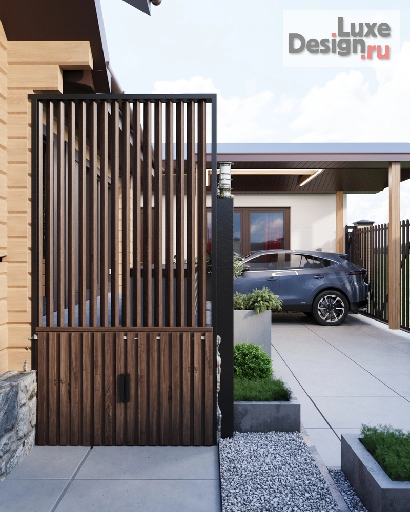 Дизайн интерьера частного дома "Навес над въездной группой дома" (фото 8)