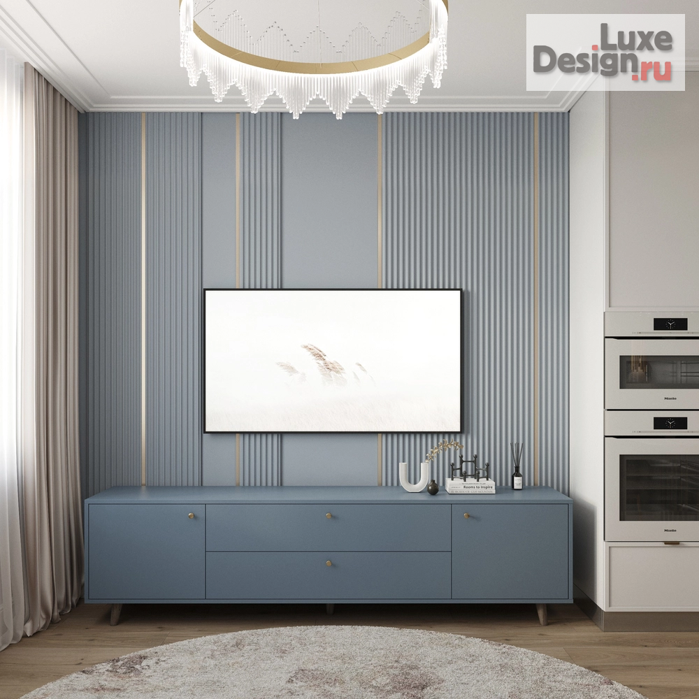 Дизайн интерьера кухни "Дизайн интерьера кухни-гостинной в квартире ЖК "Квартал на Некрасова" г. Екатеринбург" (фото 4)