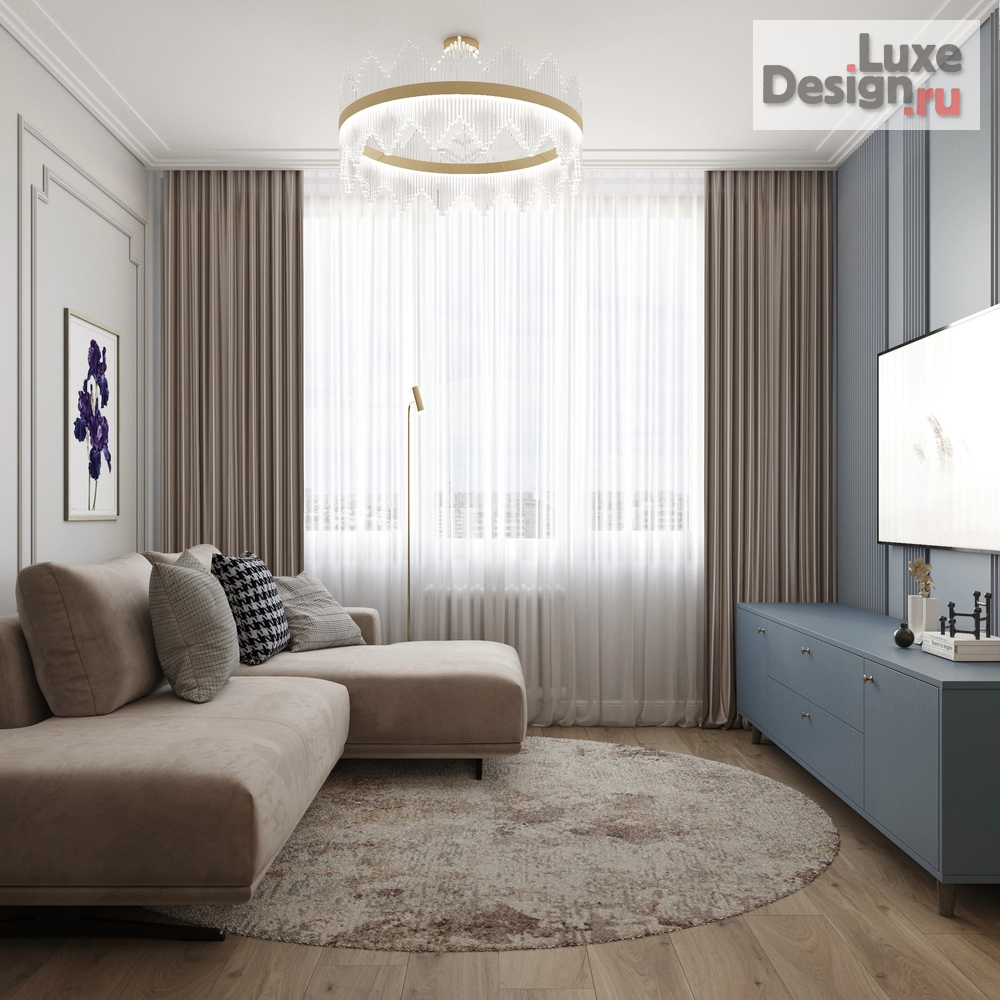 Дизайн интерьера кухни "Дизайн интерьера кухни-гостинной в квартире ЖК "Квартал на Некрасова" г. Екатеринбург" (фото 5)