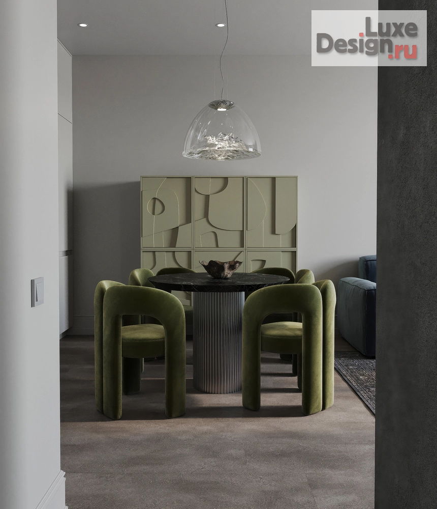 Дизайн интерьера трехкомнатной квартиры "Восхождение на вершину. Дизайн-проект 3-х комнатной квартиры в ЖК Ленина 8, г. Екатеринбург" (фото 1)