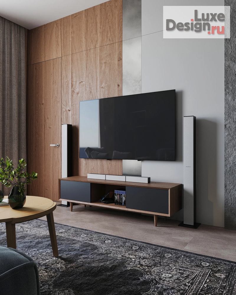 Дизайн интерьера трехкомнатной квартиры "Восхождение на вершину. Дизайн-проект 3-х комнатной квартиры в ЖК Ленина 8, г. Екатеринбург" (фото 6)