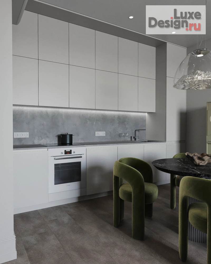 Дизайн интерьера трехкомнатной квартиры "Восхождение на вершину. Дизайн-проект 3-х комнатной квартиры в ЖК Ленина 8, г. Екатеринбург" (фото 7)