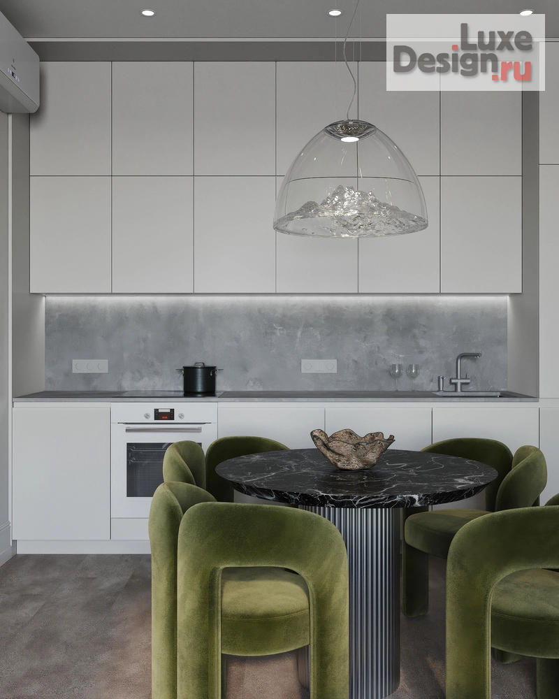 Дизайн интерьера трехкомнатной квартиры "Восхождение на вершину. Дизайн-проект 3-х комнатной квартиры в ЖК Ленина 8, г. Екатеринбург" (фото 8)