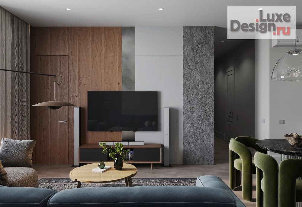 Дизайн интерьера трехкомнатной квартиры "Восхождение на вершину. Дизайн-проект 3-х комнатной квартиры в ЖК Ленина 8, г. Екатеринбург" (фото 11)