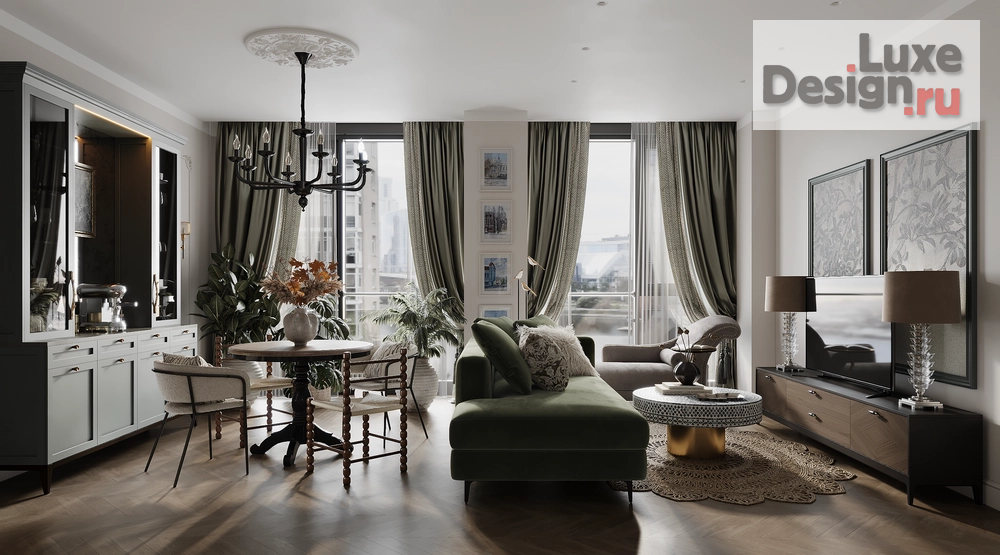 Дизайн интерьера двухкомнатной квартиры "Летний сад" (фото 11)