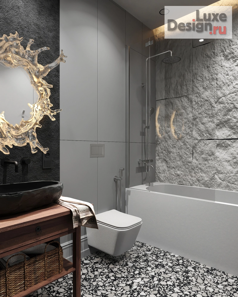 Дизайн интерьера трехкомнатной квартиры "Восхождение на вершину. Дизайн-проект 3-х комнатной квартиры в ЖК Ленина 8, г. Екатеринбург" (фото 26)