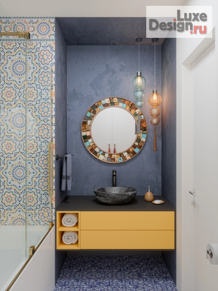 Дизайн интерьера трехкомнатной квартиры "Север - Юг. Трешка в ЖК Северное сияние г. Екатеринбург" (фото 11)