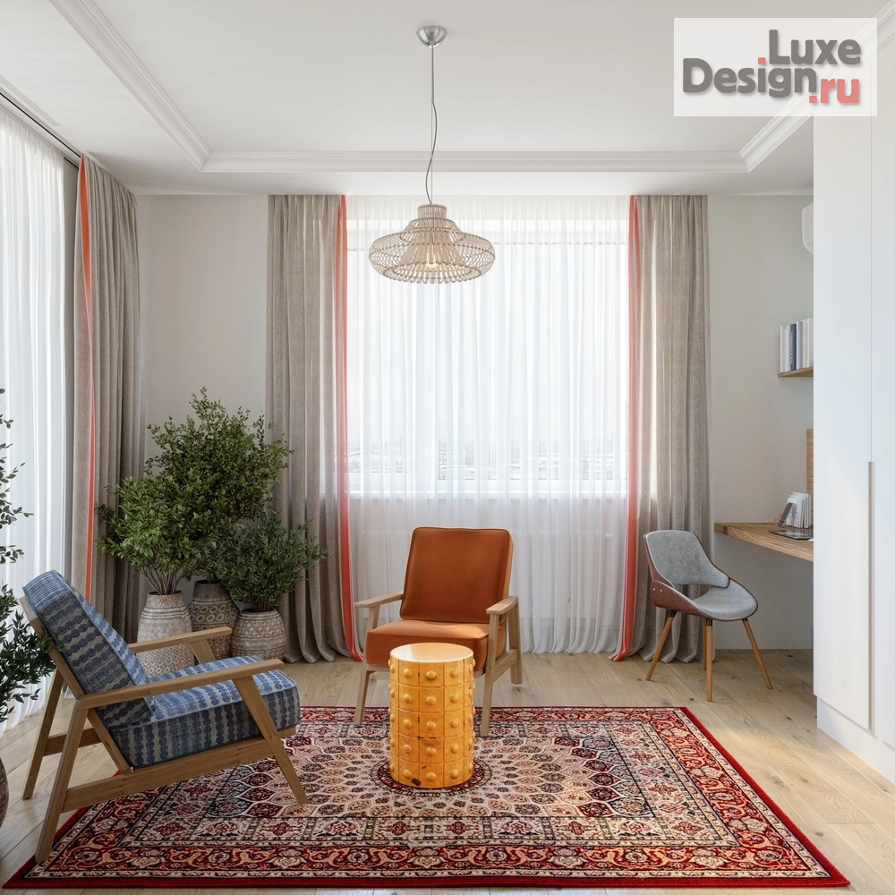 Дизайн интерьера трехкомнатной квартиры "Север - Юг. Трешка в ЖК Северное сияние г. Екатеринбург" (фото 14)