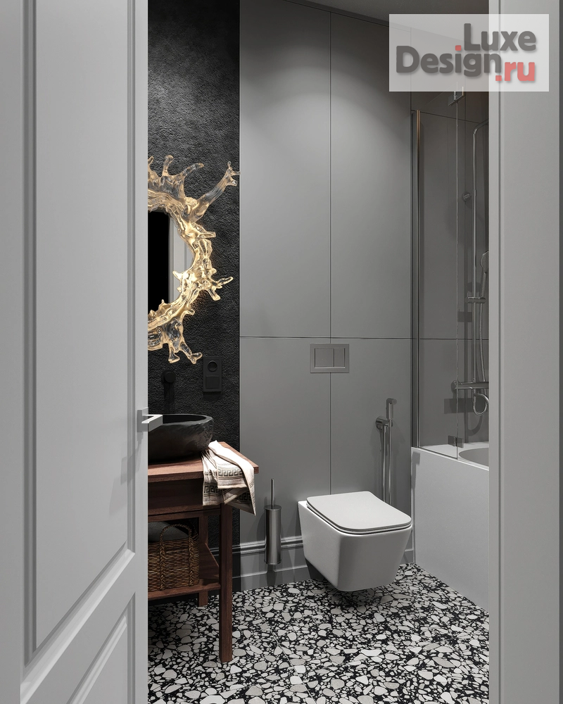 Дизайн интерьера трехкомнатной квартиры "Восхождение на вершину. Дизайн-проект 3-х комнатной квартиры в ЖК Ленина 8, г. Екатеринбург" (фото 27)