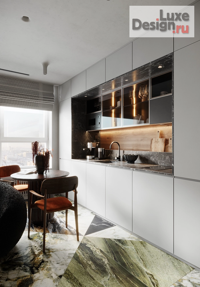 Дизайн интерьера однокомнатной квартиры "Уютная пещера | ЖК "Екатерининский парк"" (фото 14)