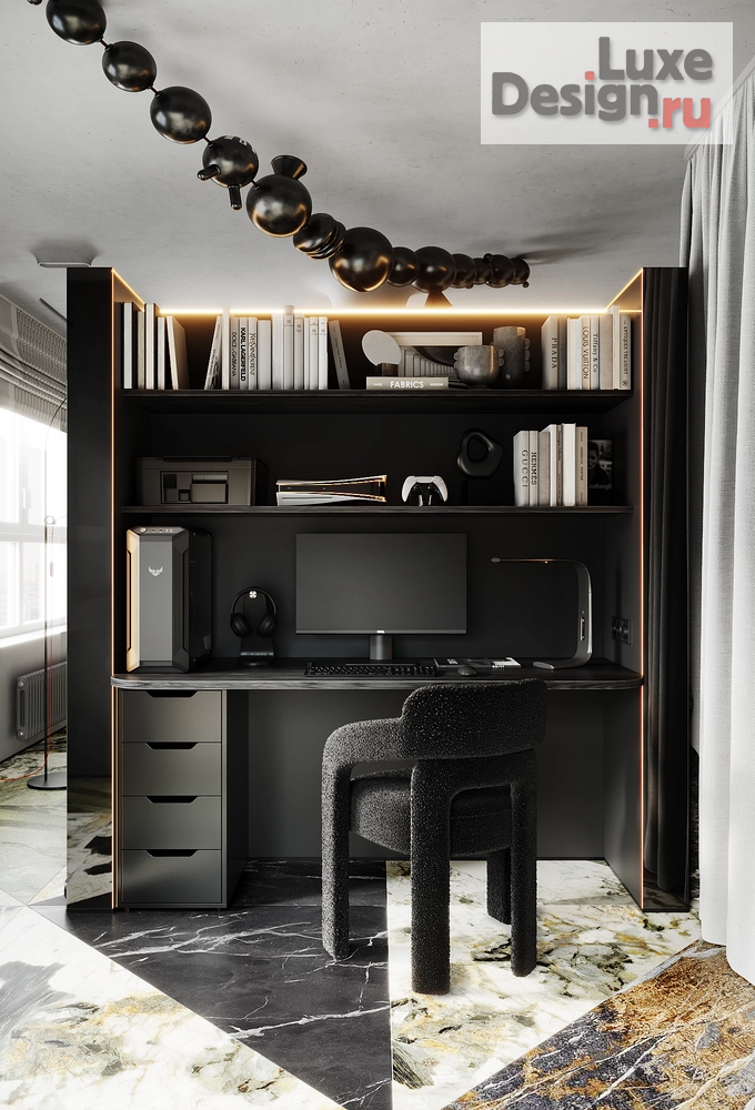 Дизайн интерьера однокомнатной квартиры "Уютная пещера | ЖК "Екатерининский парк"" (фото 17)