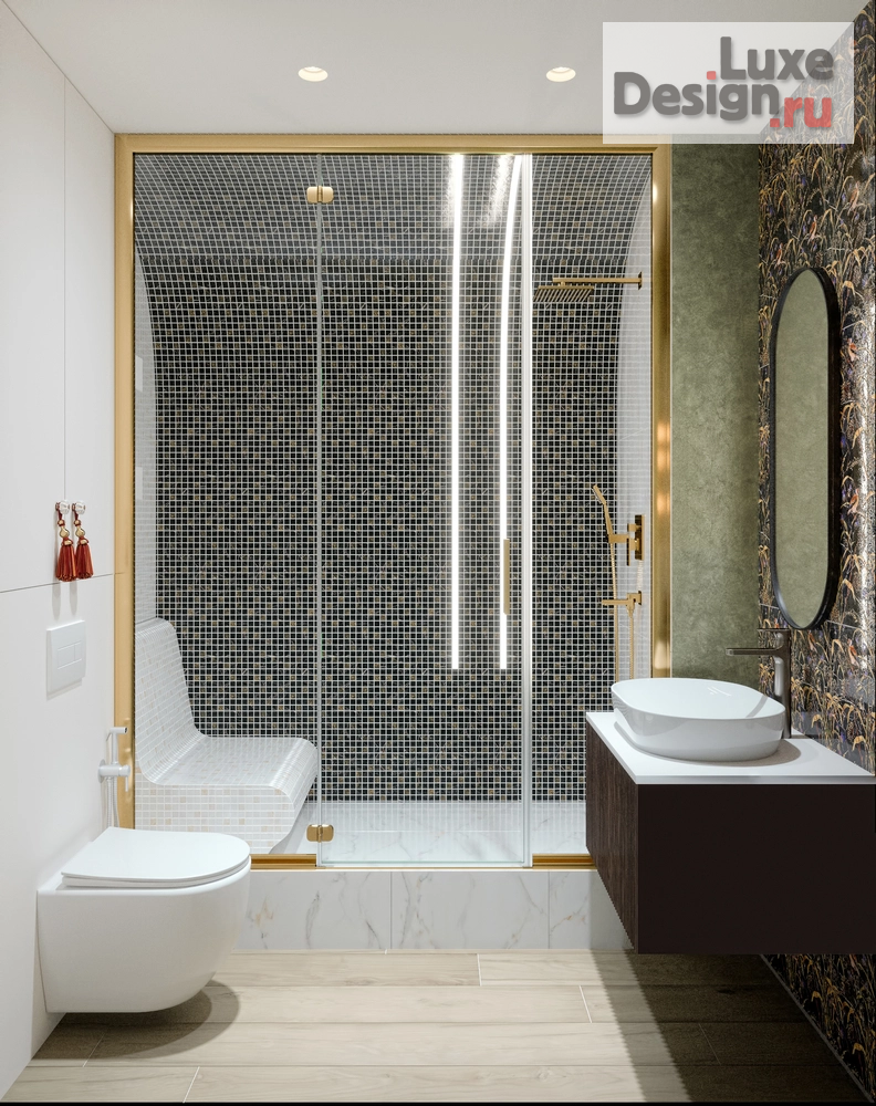 Дизайн интерьера трехкомнатной квартиры "Север - Юг. Трешка в ЖК Северное сияние г. Екатеринбург" (фото 16)