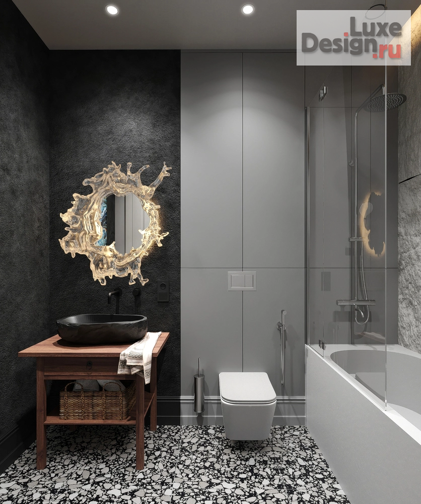 Дизайн интерьера трехкомнатной квартиры "Восхождение на вершину. Дизайн-проект 3-х комнатной квартиры в ЖК Ленина 8, г. Екатеринбург" (фото 28)