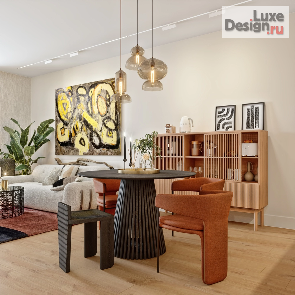 Дизайн интерьера трехкомнатной квартиры "Минимализм с перчинкой (дизайн-проект евротрешки в ЖК Клевер-парк)" (фото 4)