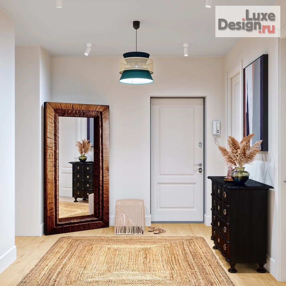 Дизайн интерьера трехкомнатной квартиры "Минимализм с перчинкой (дизайн-проект евротрешки в ЖК Клевер-парк)" (фото 2)