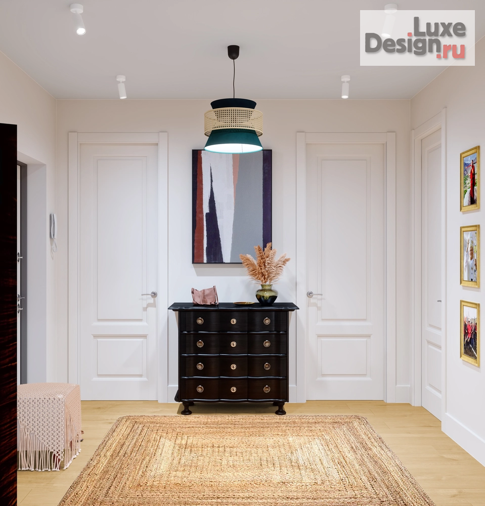 Дизайн интерьера трехкомнатной квартиры "Минимализм с перчинкой (дизайн-проект евротрешки в ЖК Клевер-парк)" (фото 3)